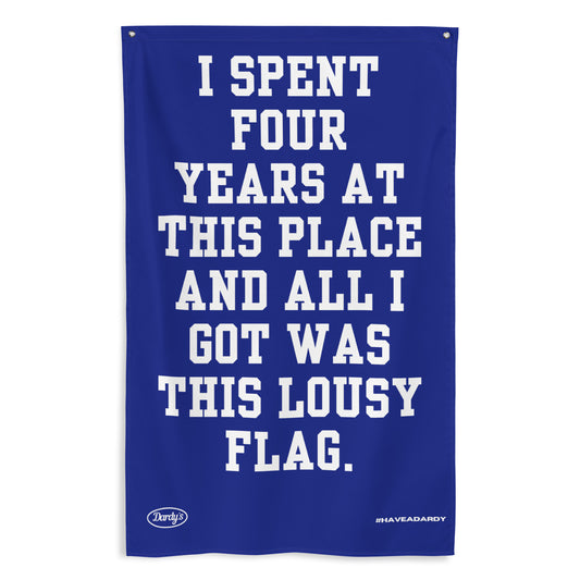 'Lousy' Flag in Navy & White