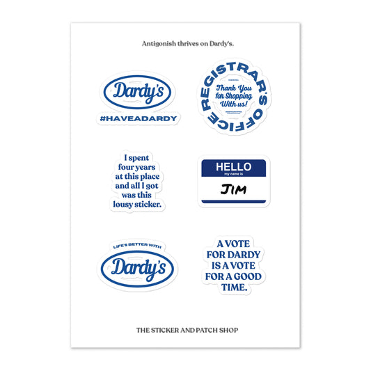 'Thriving' Sticker Sheet in Navy